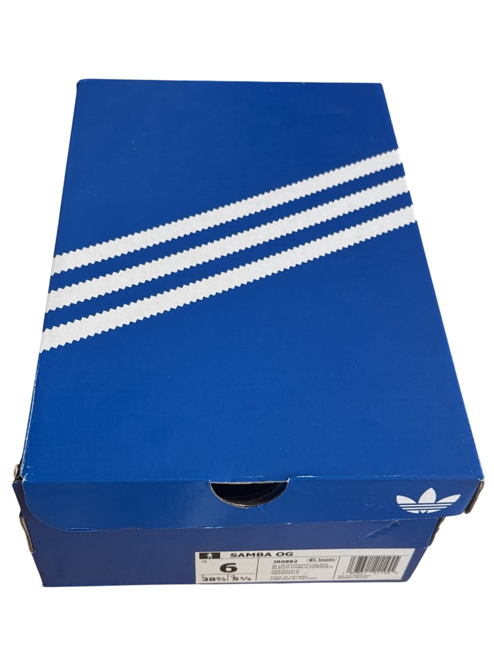 adidas Samba OG Blue White Gum Sneakers Womens 7 / Mens 6 NWT JR0882 w/ Box - Picture 11 of 11